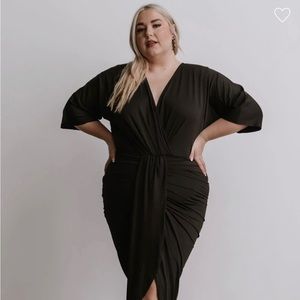 Baltic Born Black Mimi Midi Dress